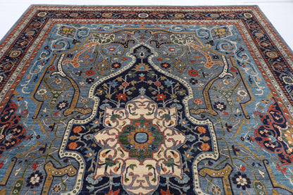 305 x 423 cm | Hariz Gray Design Hand Knotted veg Dye Wool Afghan Carpet