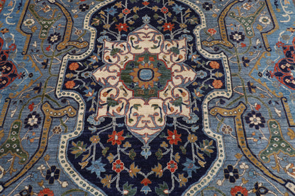 305 x 423 cm | Hariz Gray Design Hand Knotted veg Dye Wool Afghan Carpet