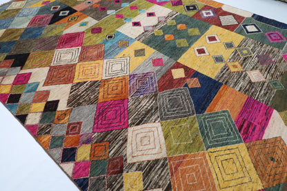 314 x 423 cm | Moroccan Design Area Rug Afghan Hand Knotted Veg Dye Wool carpet