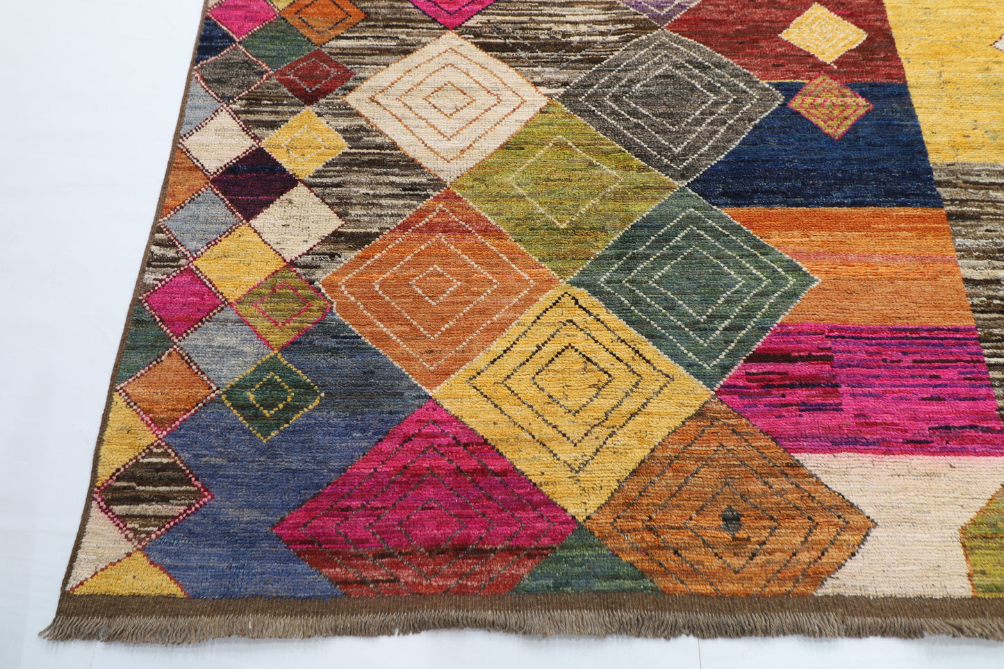 314 x 423 cm | Moroccan Design Area Rug Afghan Hand Knotted Veg Dye Wool carpet
