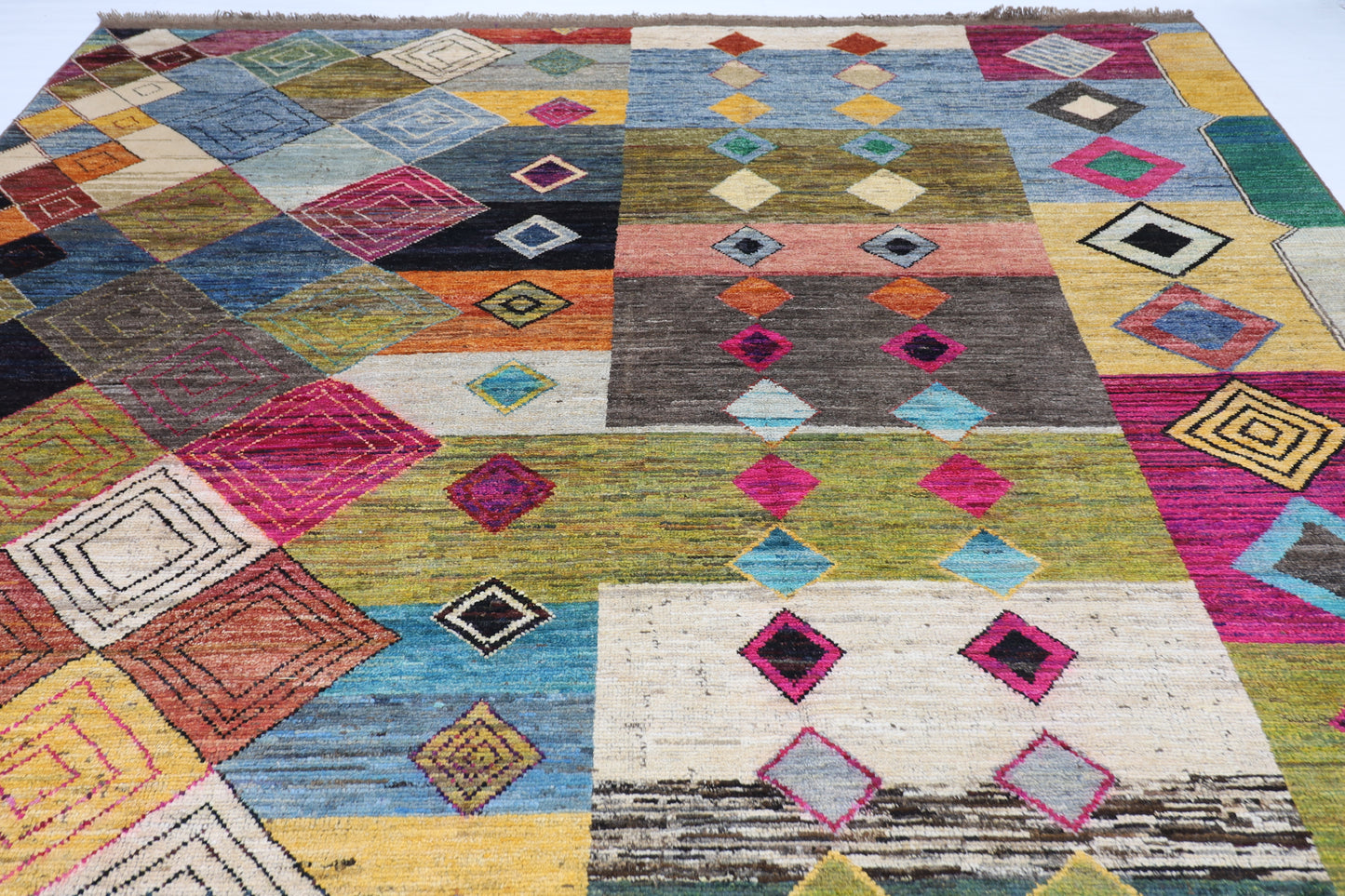 314 x 423 cm | Moroccan Design Area Rug Afghan Hand Knotted Veg Dye Wool carpet