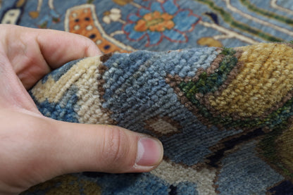 305 x 423 cm | Hariz Gray Design Hand Knotted veg Dye Wool Afghan Carpet
