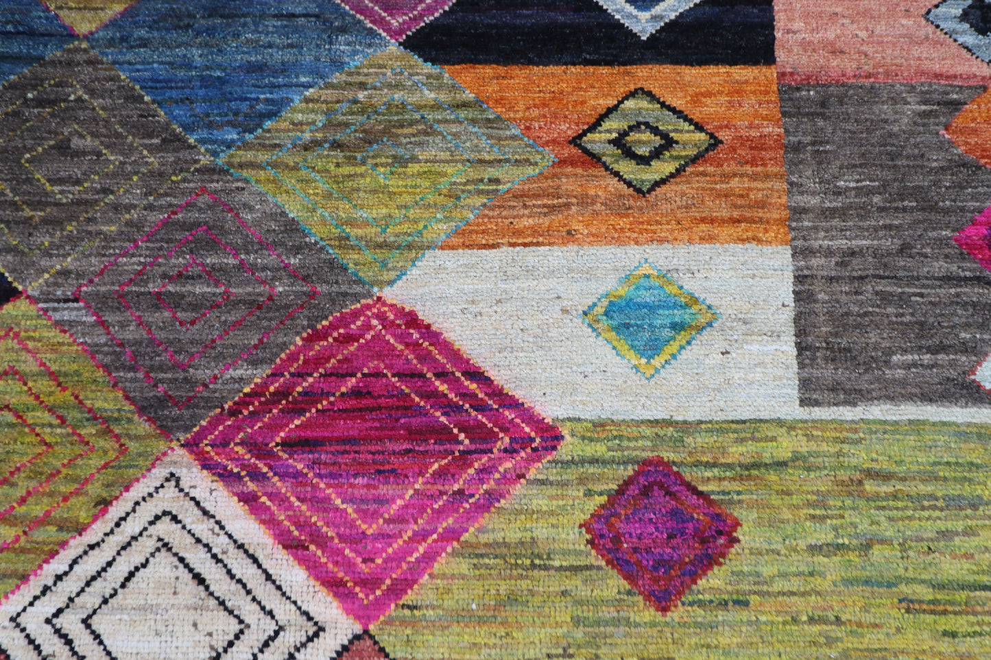 314 x 423 cm | Moroccan Design Area Rug Afghan Hand Knotted Veg Dye Wool carpet