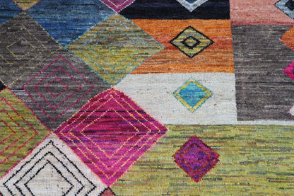 314 x 423 cm | Moroccan Design Area Rug Afghan Hand Knotted Veg Dye Wool carpet