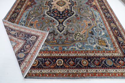 305 x 423 cm | Hariz Gray Design Hand Knotted veg Dye Wool Afghan Carpet