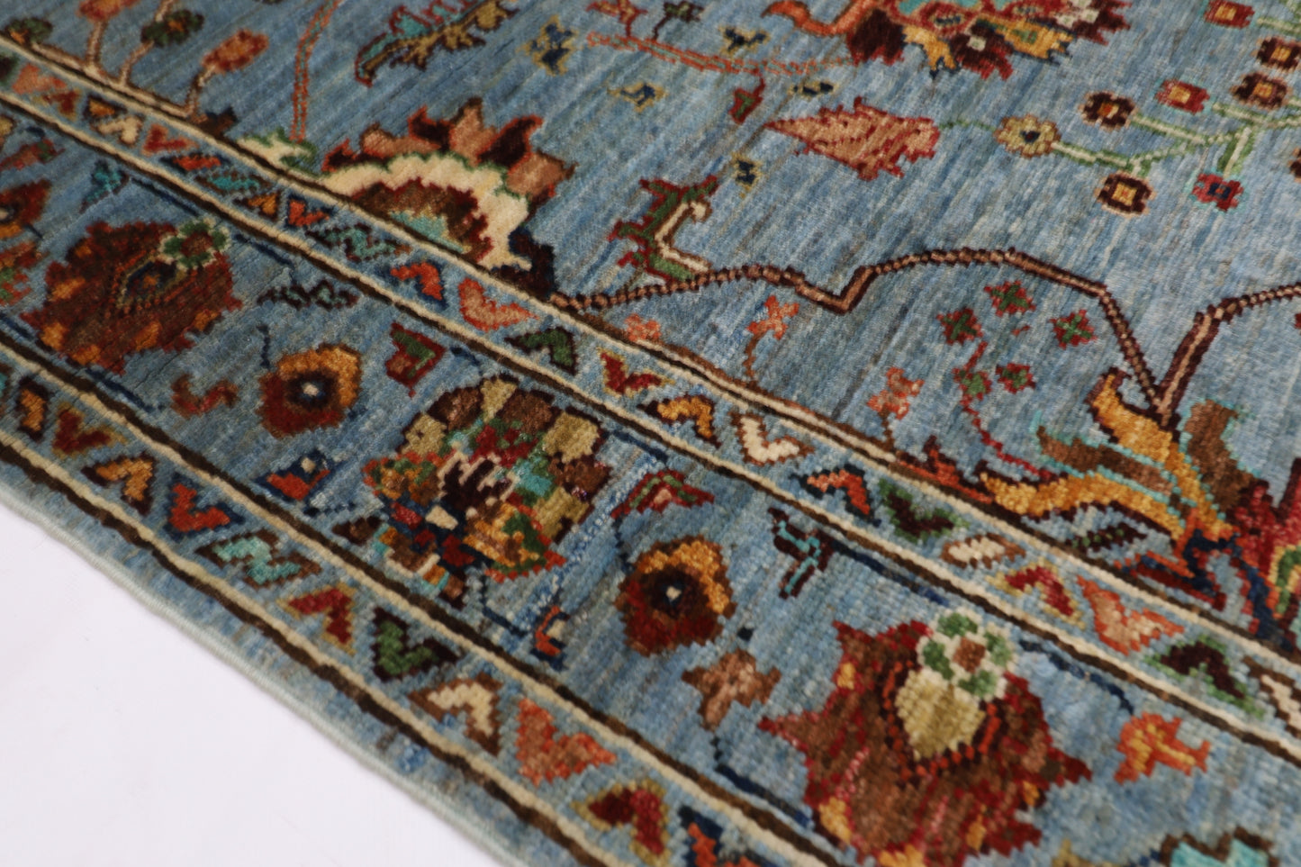 89 x 126 cm | Trible Gray Area Rug Afghan Hand Knotted veg Dye Wool carpet