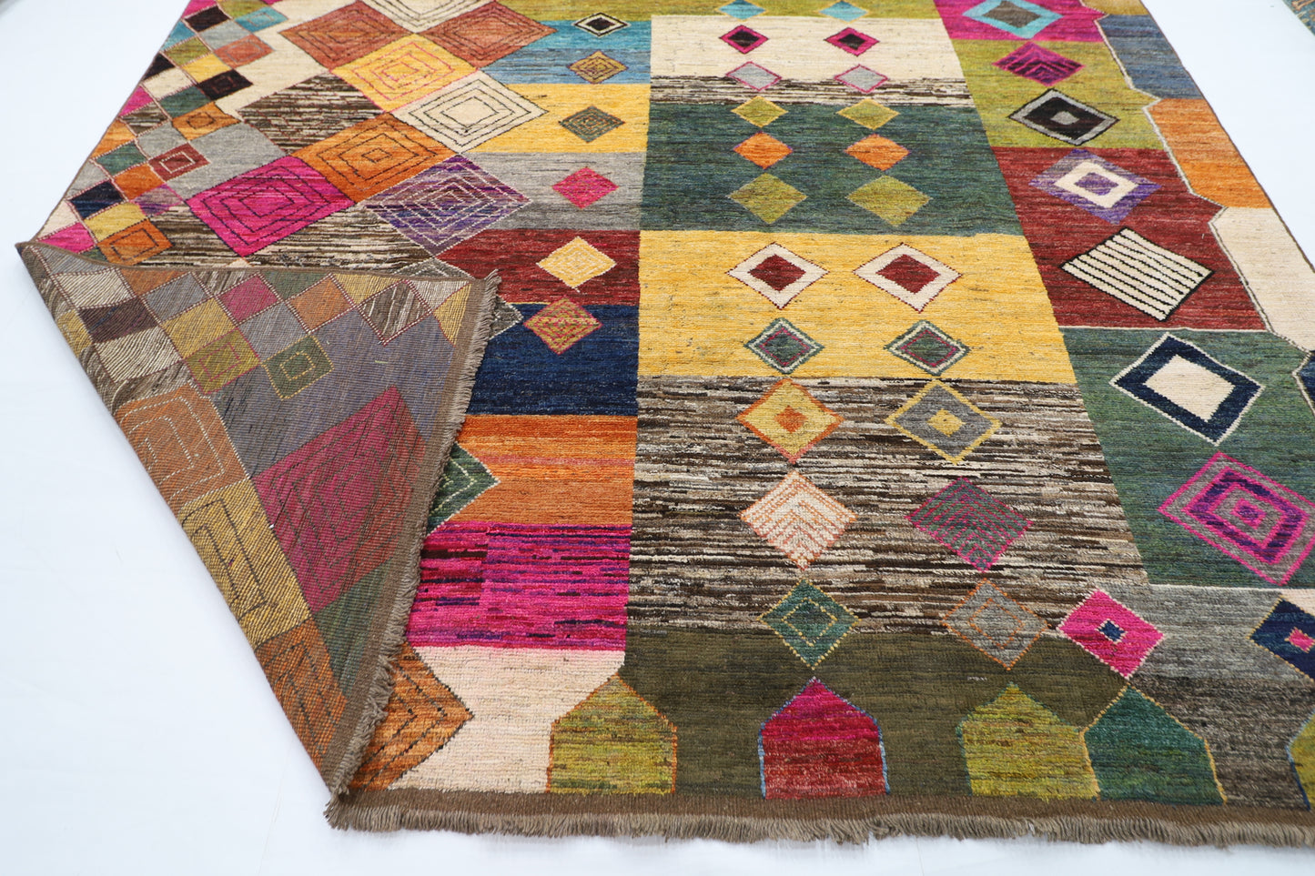 314 x 423 cm | Moroccan Design Area Rug Afghan Hand Knotted Veg Dye Wool carpet