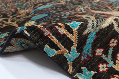 274 x 360 cm | Birds Pictorial Afghan Tribal Hand Knotted Veg Dye Wool carpet