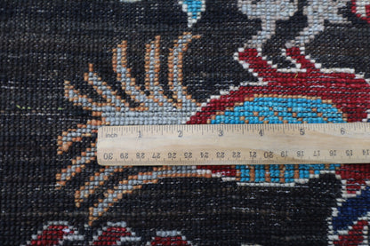 274 x 360 cm | Birds Pictorial Afghan Tribal Hand Knotted Veg Dye Wool carpet
