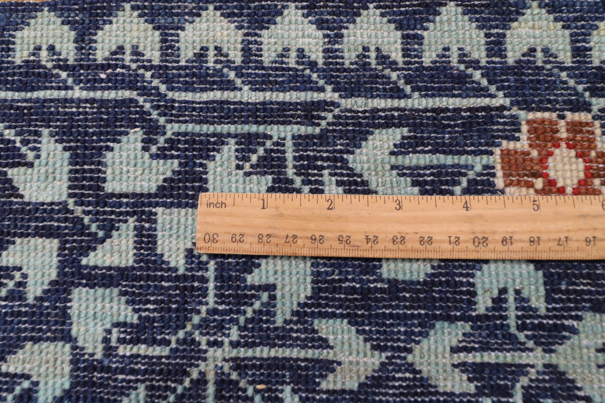 395 x 485 cm | Large Mamluk Design Hand Knotted veg Dye Wool Afghan Carpet