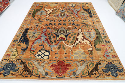 254 x 303 cm | Kawros Design Area Rug Afghan Hand Knotted Veg Dye Wool carpet