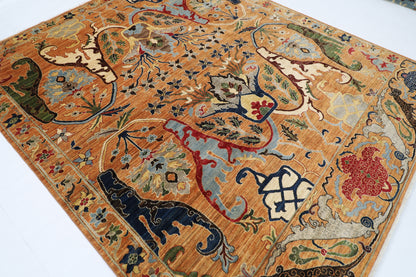 254 x 303 cm | Kawros Design Area Rug Afghan Hand Knotted Veg Dye Wool carpet
