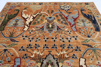254 x 303 cm | Kawros Design Area Rug Afghan Hand Knotted Veg Dye Wool carpet