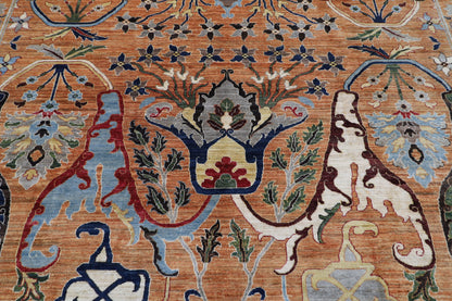 254 x 303 cm | Kawros Design Area Rug Afghan Hand Knotted Veg Dye Wool carpet