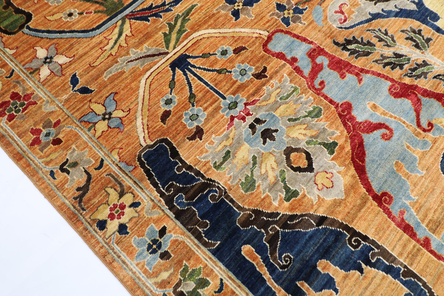 254 x 303 cm | Kawros Design Area Rug Afghan Hand Knotted Veg Dye Wool carpet