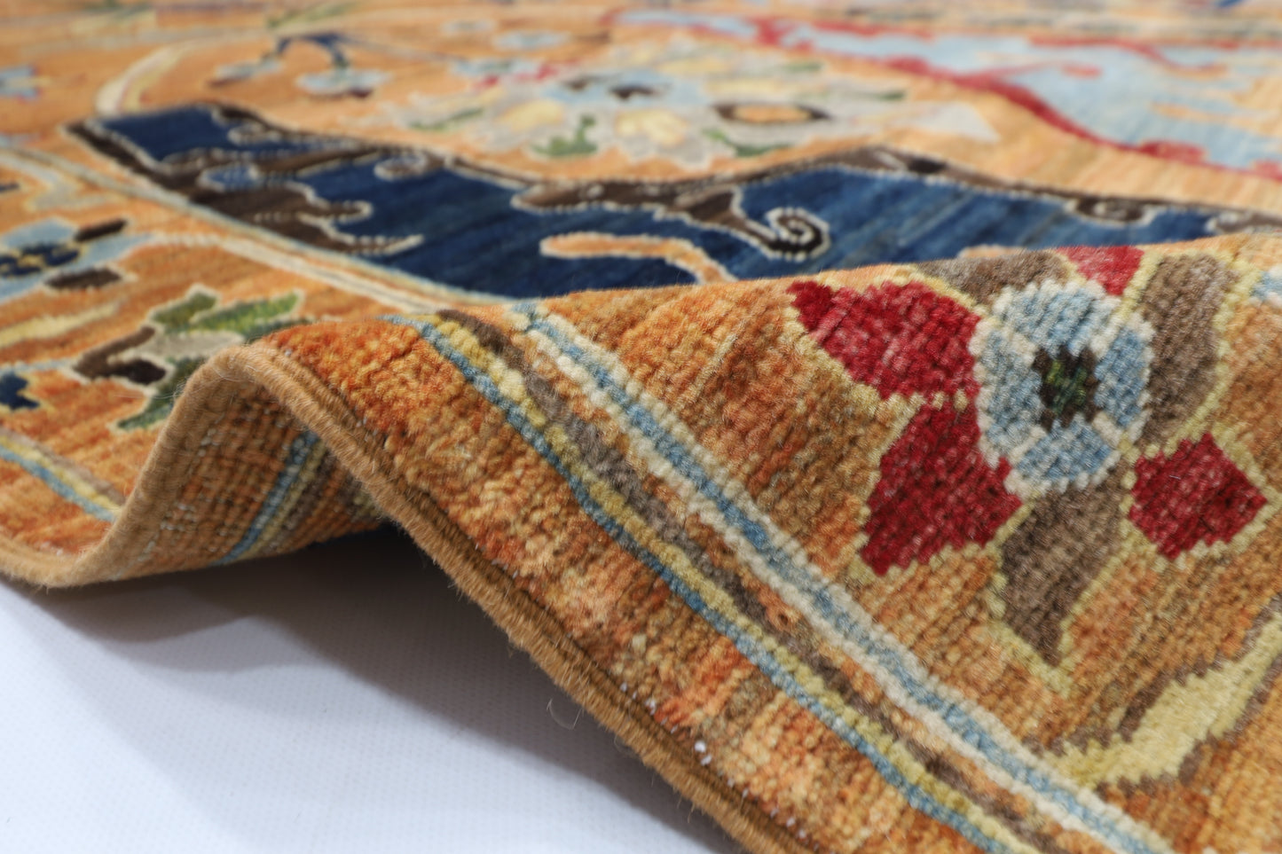 254 x 303 cm | Kawros Design Area Rug Afghan Hand Knotted Veg Dye Wool carpet