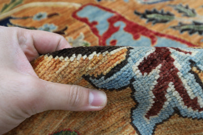 254 x 303 cm | Kawros Design Area Rug Afghan Hand Knotted Veg Dye Wool carpet