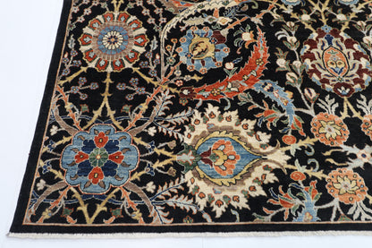 284 x 366 cm | Sickle Leaf Afghan Tribal Hand Knotted Veg Dye Wool carpet