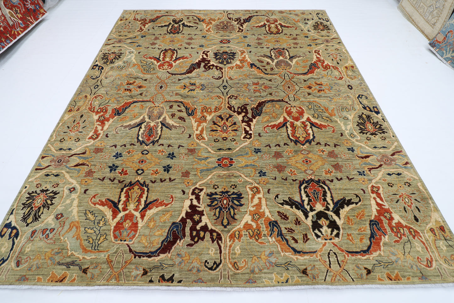 248 x 302 cm | Kawros Design Area Rug Afghan Hand Knotted Veg Dye Wool carpet