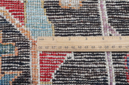 312 x 426 cm | Oushak Gray Design Hand Knotted veg Dye Wool Afghan Carpet