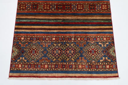 107 x 154 cm | Shall Turkish Style Area Rug Afghan Hand Knotted veg Dye Wool carpet