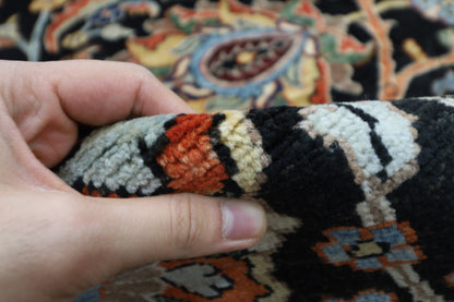 284 x 366 cm | Sickle Leaf Afghan Tribal Hand Knotted Veg Dye Wool carpet