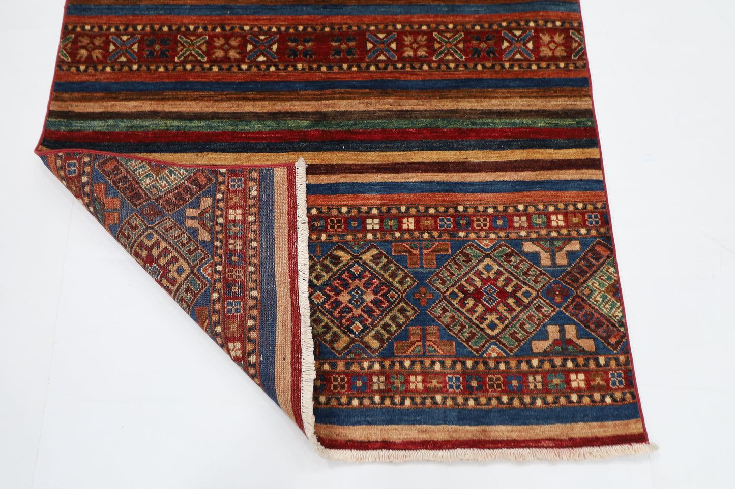 107 x 154 cm | Shall Turkish Style Area Rug Afghan Hand Knotted veg Dye Wool carpet