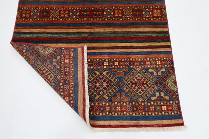 107 x 154 cm | Shall Turkish Style Area Rug Afghan Hand Knotted veg Dye Wool carpet