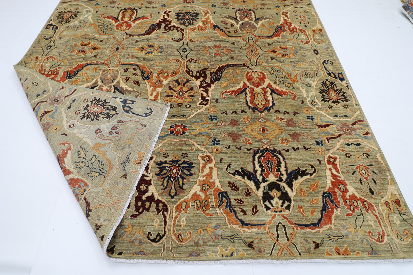 248 x 302 cm | Kawros Design Area Rug Afghan Hand Knotted Veg Dye Wool carpet
