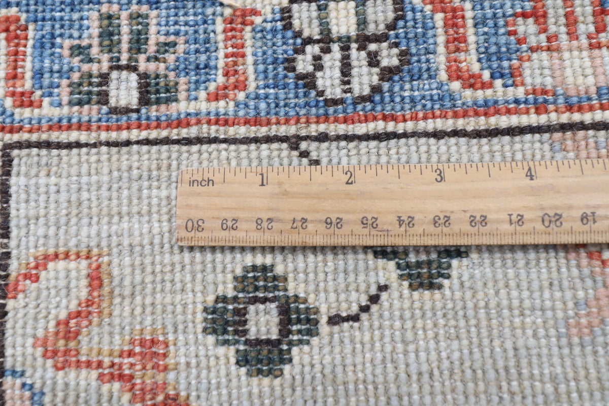 275 x 369 cm | Serapi Gray Design Hand Knotted veg Dye Wool Afghan Carpet