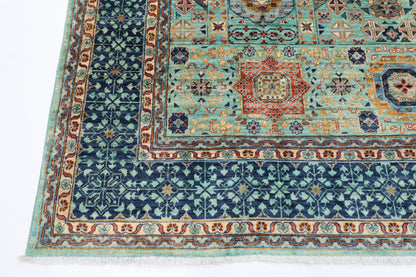 252 x 300 cm | Mamluk Afghan Tribal Hand Knotted Veg Dye Wool carpet