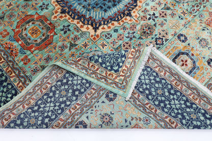 252 x 300 cm | Mamluk Afghan Tribal Hand Knotted Veg Dye Wool carpet