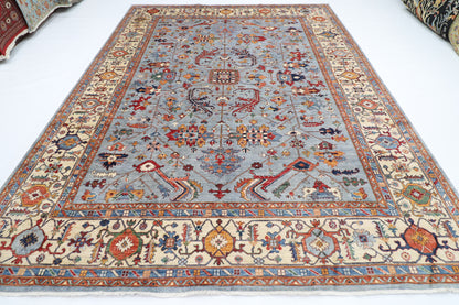 272 x 366 cm | Oriental Afghan Tribal Hand Knotted Veg Dye Wool carpet