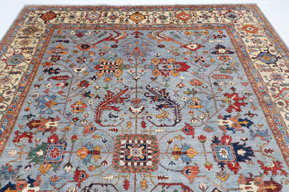 272 x 366 cm | Oriental Afghan Tribal Hand Knotted Veg Dye Wool carpet