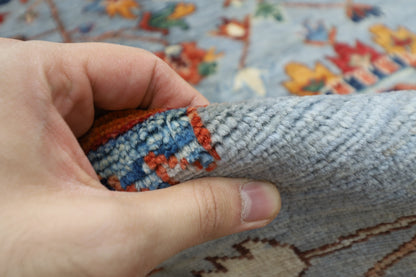 272 x 366 cm | Oriental Afghan Tribal Hand Knotted Veg Dye Wool carpet