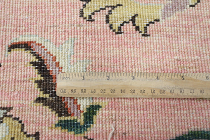276 x 365 cm | Suzani Pink Design Area Rug Afghan Hand Knotted Veg Dye Wool carpet