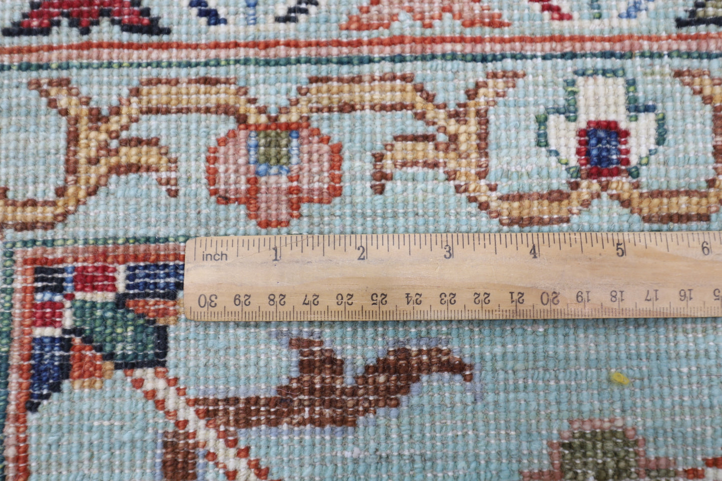 271 x 363 cm | Sultani Turquoise Afghan Tribal Hand Knotted Veg Dye Wool carpet