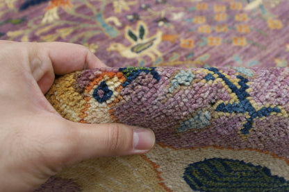 274 x 358 cm | Birds Design Area Rug Afghan Hand Knotted Veg Dye Wool carpet