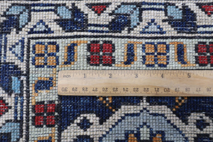 250 x 305 cm | Serapi Navy Afghan Tribal Hand Knotted Veg Dye Wool carpet