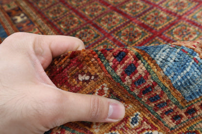 268 x 370 cm | Animal Tribal Design Hand Knotted veg Dye Wool Afghan Carpet