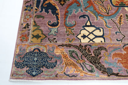257 x 298 cm | Tribal kawros Design Hand Knotted veg Dye Wool Afghan Carpet