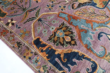 257 x 298 cm | Tribal kawros Design Hand Knotted veg Dye Wool Afghan Carpet