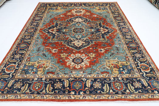 250 x 294 cm | Serapi Afghan Tribal Hand Knotted Veg Dye Wool carpet