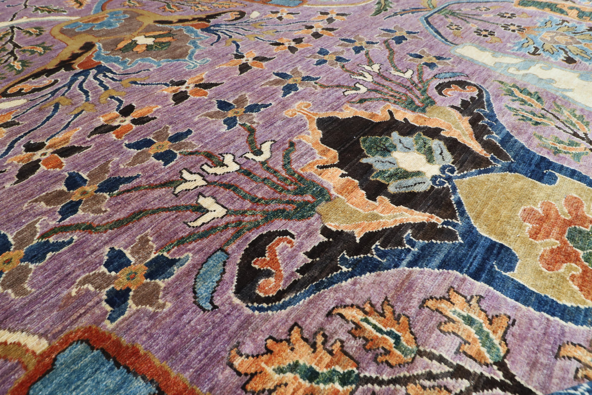 257 x 298 cm | Tribal kawros Design Hand Knotted veg Dye Wool Afghan Carpet