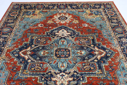 250 x 294 cm | Serapi Afghan Tribal Hand Knotted Veg Dye Wool carpet
