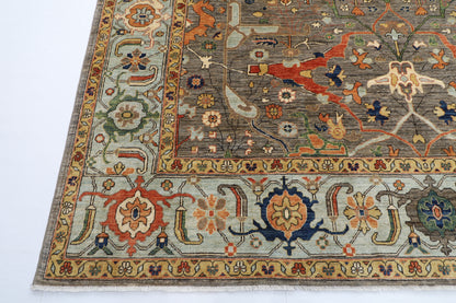 302 x 422 cm | Bidjar Gray Area Rug Afghan Hand Knotted Veg Dye Wool carpet