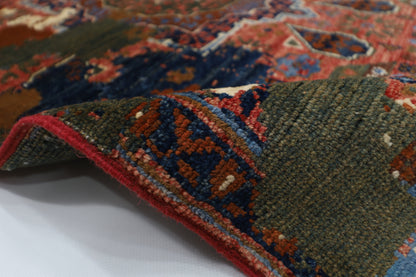 78 x 131 cm | Abstract Mamluk Area Rug Afghan Hand Knotted veg Dye Wool carpet