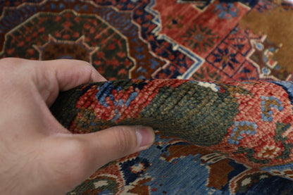 78 x 131 cm | Abstract Mamluk Area Rug Afghan Hand Knotted veg Dye Wool carpet