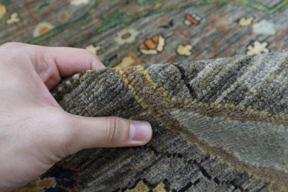 302 x 422 cm | Bidjar Gray Area Rug Afghan Hand Knotted Veg Dye Wool carpet