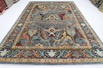 273 x 372 cm | Kawros Afghan Tribal Hand Knotted Veg Dye Wool carpet